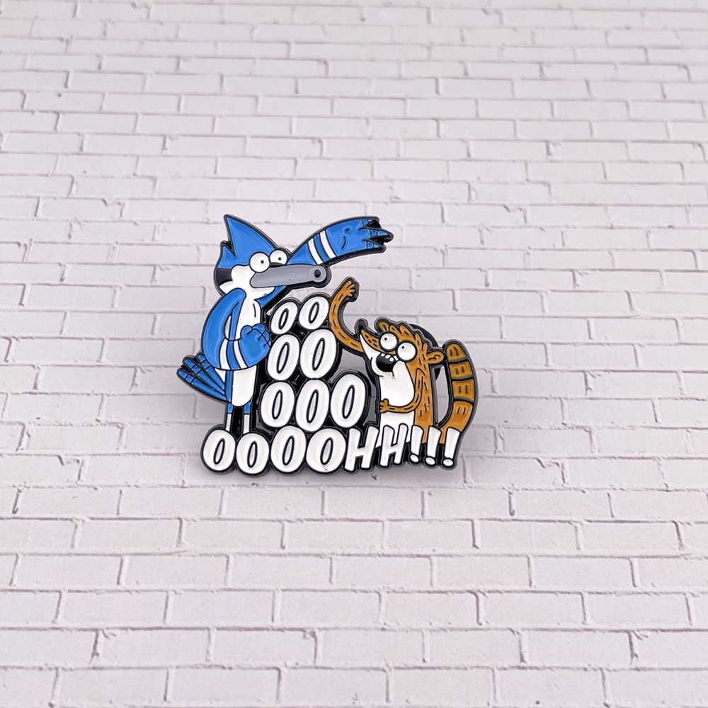 Regular Show Enamel Pin Mordecai And Rigby Oooooohh!!